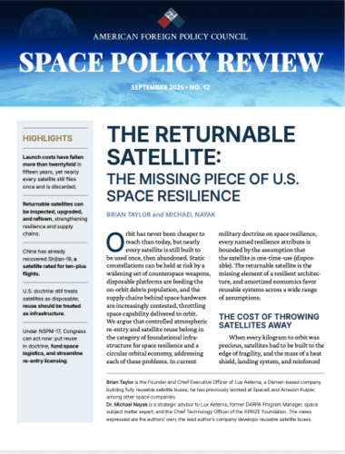 The Returnable Satellite: The Missing Piece of U.S. Space Resilience